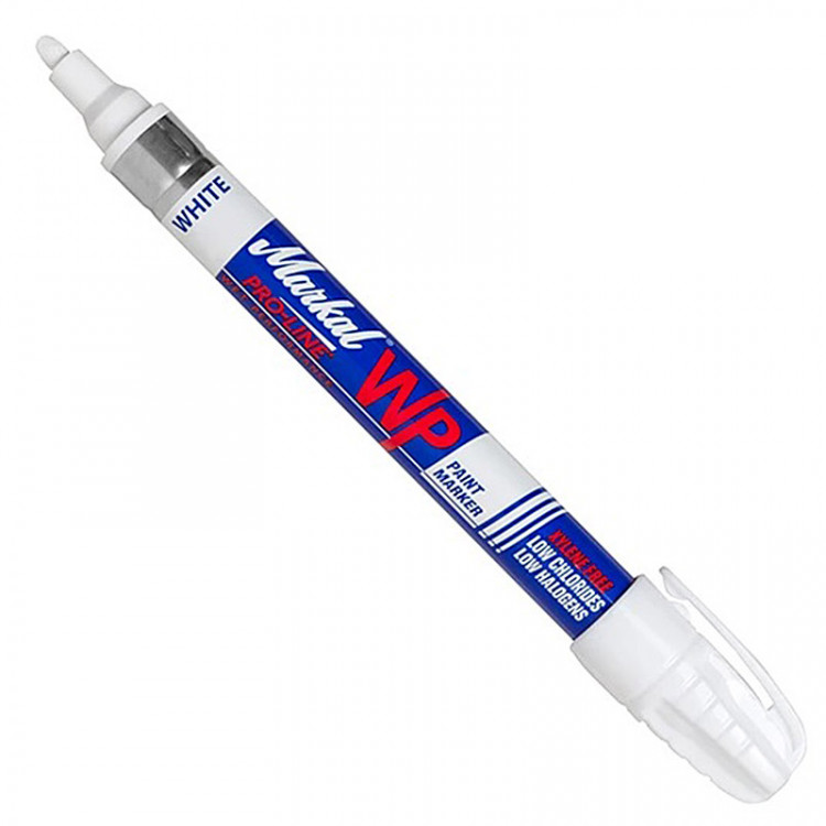 Маркер лаковый для влажных поверхностей Markal Pro-Line WP, от -46°C до +66 °C, 3 мм Белый по низкой цене оптом 