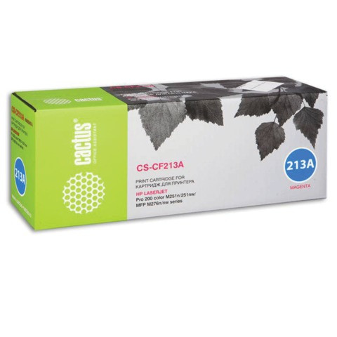 Картридж лазерный CACTUS (CS-CF213A) для HP LaserJet Pro 200 M276n/M276nw, пурпур, ресурс 1800 стр. по низкой цене оптом 