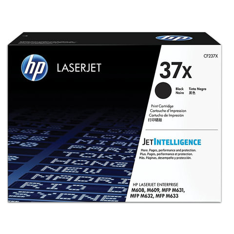 Картридж лазерный HP (CF237X) LaserJet Enterprise M608/M609/M631/M632, №37X, оригинальный, ресурс 25000 страниц по низкой цене оптом 