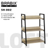 Стеллаж на металлокаркасе BRABIX "LOFT SH-002", 600х350х845 мм, цвет дуб натуральный, 641233 по низкой цене оптом 
