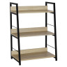 Стеллаж на металлокаркасе BRABIX "LOFT SH-002", 600х350х845 мм, цвет дуб натуральный, 641233 по низкой цене оптом 