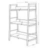 Стеллаж на металлокаркасе BRABIX "LOFT SH-002", 600х350х845 мм, цвет дуб натуральный, 641233 по низкой цене оптом 