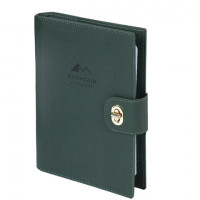 Ежедневник-органайзер недатированный B5 167х240мм BRAUBERG "Nova", под кожу, 160л, зеленый, 116202