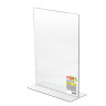 Подставка настольная для рекламных материалов ВЕРТИКАЛЬНАЯ (210х297 мм), А4, двусторонняя, STAFF, 291397 по низкой цене оптом 