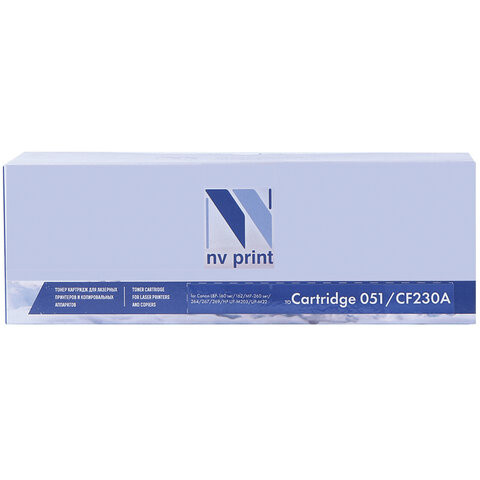 Картридж лазерный NV PRINT(NV-051/CF230A) для Canon LBP-160/MF-260/264/HP LJP M203, ресурс 1700 страниц по низкой цене оптом 