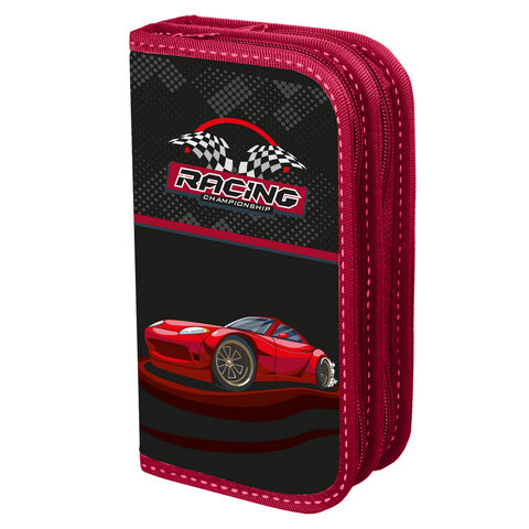 Пенал ПИФАГОР, 2 отделения, ламинированный картон, 19х11 см, "Rocket car", 271536 по низкой цене оптом 