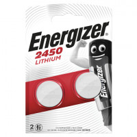Батарейки ENERGIZER, CR 2450, литиевые, КОМПЛЕКТ 2 шт., блистер, E300830702