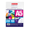 Бумага для цветной лазерной печати А5, ПЛОТНАЯ 235 г/м2, 100 л., BRAUBERG DIGITAL, 145% (CIE), 116410 по низкой цене оптом 