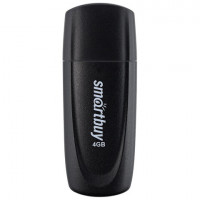 Флеш-диск 4GB SMARTBUY Scout USB 2.0, черный, SB004GB2SCK