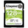 Карта памяти SDXC 128 GB KINGSTON Canvas Select Plus UHS-I U1, 100 Мб/сек (class 10), SDS2/128GB по низкой цене оптом 