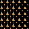 Бумага упаковочная новогодняя 70х100 см ЗОЛОТАЯ СКАЗКА "Black&Gold", 5 дизайнов, 70 г/м2, 591584 по низкой цене оптом 
