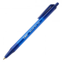 Ручки шариковые автоматические BIC "Round Stic Clic", НАБОР 3 шт., СИНИЕ, линия письма 0,32 мм, блистер, 926374