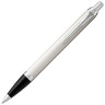 Ручка шариковая PARKER "IM Core White Lacquer CT", корпус белый глянцевый лак, хромированные детали, синяя, 1931675 по низкой цене оптом 