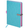 Ежедневник датированный 2026 А5 138x213мм BRAUBERG Inspiration, под кожу, цветной срез, бирюза, 117476 по низкой цене оптом 