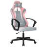 Кресло компьютерное BRABIX ''Forcer GM-127'', 2 подушки, ткань, розовое/серое, 533215 по низкой цене оптом Кресло компьютерное BRABIX ''Forcer GM-127'', 2 подушки, ткань, розовое/серое, 533215 по низкой цене оптом