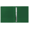 Папка на 4 кольцах BRAUBERG, картон/ПВХ, 40 мм, зеленая, до 250 листов (удвоенный срок службы), 228395