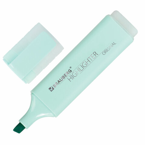 Текстовыделитель BRAUBERG "ORIGINAL PASTEL", БИРЮЗОВЫЙ, линия 1-5 мм, 151694 по низкой цене оптом 