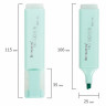 Текстовыделитель BRAUBERG "ORIGINAL PASTEL", БИРЮЗОВЫЙ, линия 1-5 мм, 151694 по низкой цене оптом 