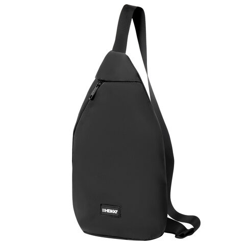 Рюкзак однолямочный HEIKKI SMOOTH (ХЕЙКИ), 2 отделения, черный, 35x20x8 см, 273918 по низкой цене оптом Рюкзак однолямочный HEIKKI SMOOTH (ХЕЙКИ), 2 отделения, черный, 35x20x8 см, 273918 по низкой цене оптом