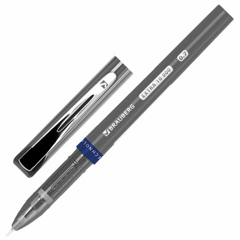 Ручка шариковая BRAUBERG "EXTRA 10000", УВЕЛИЧЕННАЯ ДЛИНА ПИСЬМА 10000 МЕТРОВ, СИНЯЯ, узел 0,7 мм, линия письма 0,35 мм, 144329 по низкой цене оптом Ручка шариковая BRAUBERG "EXTRA 10000", УВЕЛИЧЕННАЯ ДЛИНА ПИСЬМА 10000 МЕТРОВ, СИНЯЯ, узел 0,7 мм, линия письма 0,35 мм, 144329 по низкой цене оптом