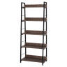 Стеллаж на металлокаркасе BRABIX "LOFT SH-003", 600х350х1500 мм, 5 полок, цвет морёный дуб, 641234 по низкой цене оптом 