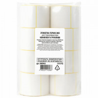 Этикетка ТермоЭко (58х60 мм), 500 этикеток в ролике, КОМПЛЕКТ 8 шт., светостойкость до 2 месяцев, 880963