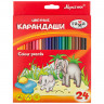 Карандаши цветные ГАММА "Мультики", 24 цвета, заточенные, трехгранные, картонная упаковка, 05091809, 050918_09 по низкой цене оптом Краснодар, Москва, Уфа, Казань, Барнаул, Владивосток, Хабаровск, Сахалин, Красноярск, Екатеренбург, 