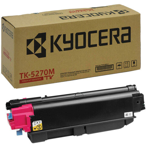 Тонер-картридж KYOCERA (TK-5270M) M6230cidn/M6630cidn/P6230cdn, пурпурный, оригинальный, ресурс 6000 страниц, 1T02TVBNL0 по низкой цене оптом 
