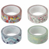 Клейкая WASHI-лента для декора, 15 мм х 5 м, ассорти, в дисплее, рисовая бумага, ОСТРОВ СОКРОВИЩ, 661719 по низкой цене оптом 