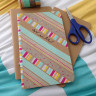 Клейкая WASHI-лента для декора, 15 мм х 5 м, ассорти, в дисплее, рисовая бумага, ОСТРОВ СОКРОВИЩ, 661719 по низкой цене оптом 
