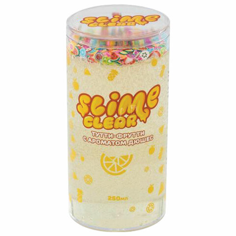 Слайм (лизун) "Clear Slime. Тутти-фрутти", с ароматом дюшес, 250 г, ВОЛШЕБНЫЙ МИР, S130-32 по низкой цене оптом Краснодар, Москва, Уфа, Казань, Барнаул, Владивосток, Хабаровск, Сахалин, Красноярск, Екатеренбург, 
