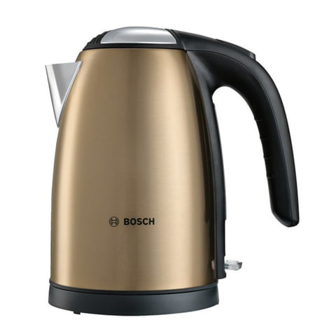 Чайник BOSCH TWK7808, 1,7 л, 2200 Вт, закрытый нагревательный элемент, нержавеющая сталь, золотой по низкой цене оптом Краснодар, Москва, Уфа, Казань, Барнаул, Владивосток, Хабаровск, Сахалин, Красноярск, Екатеренбург, 
