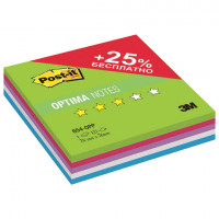 Блок самоклеящийся (стикер) POST-IT ORIGINAL "Лето Плюс" 76х76 мм, 125 л., ассорти, 654-OPP