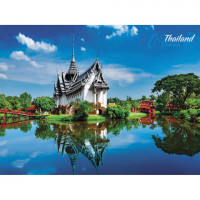 Календарь квартальный с бегунком, 2022 г., 3-х блочный, 4 гребня, СуперЛюкс, "Путешествие", HATBER, 3Кв4гр2ц_14438