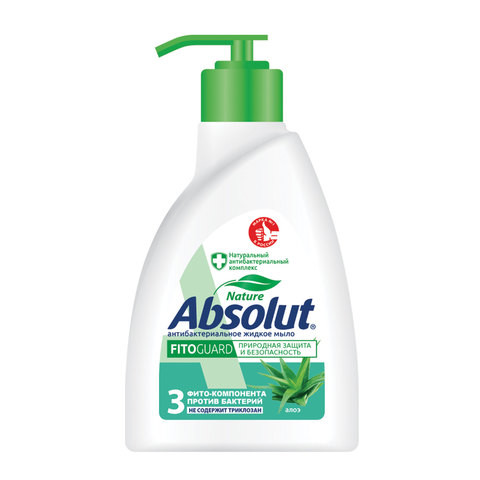 Мыло жидкое антибактериальное 250 мл ABSOLUT (Абсолют) "Алоэ", дозатор, не содержит триклозан, 5064, 5009, 5064 по низкой цене оптом  Мыло жидкое антибактериальное 250 мл ABSOLUT (Абсолют) "Алоэ", дозатор, не содержит триклозан, 5064, 5009, 5064 по низкой цене оптом