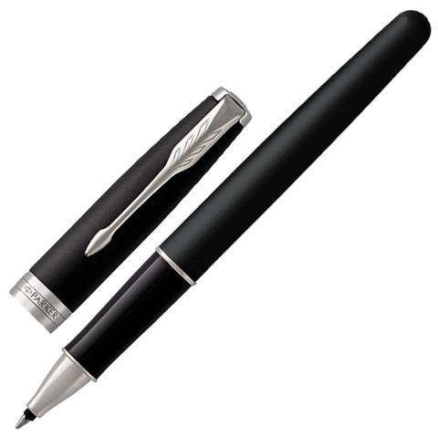 Ручка-роллер PARKER "Sonnet Core Matt Black CT", корпус черный матовый лак, палладиевые детали, черная, 1931523 по низкой цене оптом Краснодар, Москва, Уфа, Казань, Барнаул, Владивосток, Хабаровск, Сахалин, Красноярск, Екатеренбург, 