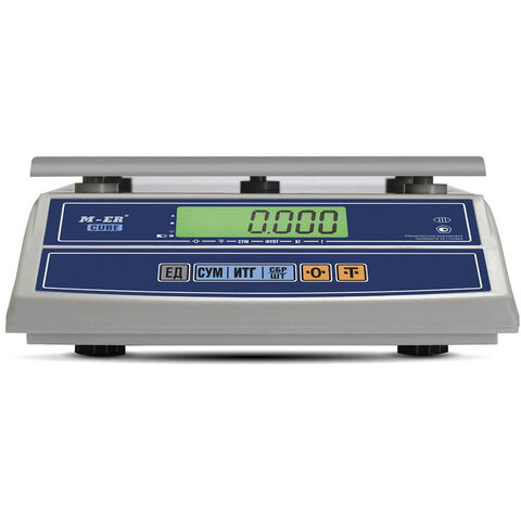 Весы фасовочные MERCURY M-ER 326F-32.5 LCD (0,1-32 кг), дискретность 5 г, платформа 255x210 мм, без стойки по низкой цене оптом 