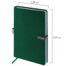 Ежедневник датированный 2026 А5 138x213мм BRAUBERG Inspiration, под кожу, цветной срез, темно-зелен, 117477 по низкой цене оптом 