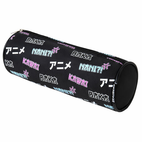 Пенал-косметичка BRAUBERG, Anime, черный, 20х7х7см, 272295 по низкой цене оптом 