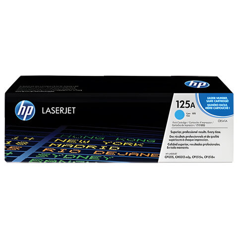 Картридж лазерный HP (CB541A) ColorLaserJet CP1215/CP1515N/CM1312, голубой, оригинальный, 1400 страниц по низкой цене оптом 