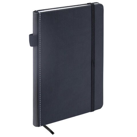 Блокнот А5 135x212мм BRAUBERG "Soft touch" под кожу, резинка, держатель, 80л клетка, черный, 117145 по низкой цене оптом Блокнот А5 135x212мм BRAUBERG "Soft touch" под кожу, резинка, держатель, 80л клетка, черный, 117145 по низкой цене оптом