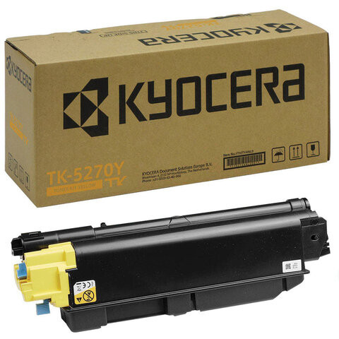 Тонер-картридж KYOCERA (TK-5270Y) M6230cidn/M6630cidn/P6230cdn, желтый, оригинальный, ресурс 6000 страниц, 1T02TVANL0 по низкой цене оптом 