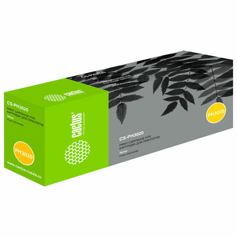 Картридж лазерный CACTUS (CS-PH3020X) 106R03048 для XEROX Phaser 3020/WC3025, ресурс 3000 страниц по низкой цене оптом 