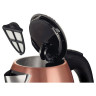 Чайник BOSCH TWK7809, 1,7 л, 2200 Вт, закрытый нагревательный элемент, нержавеющая сталь, медный по низкой цене оптом Краснодар, Москва, Уфа, Казань, Барнаул, Владивосток, Хабаровск, Сахалин, Красноярск, Екатеренбург, 