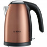 Чайник BOSCH TWK7809, 1,7 л, 2200 Вт, закрытый нагревательный элемент, нержавеющая сталь, медный по низкой цене оптом Краснодар, Москва, Уфа, Казань, Барнаул, Владивосток, Хабаровск, Сахалин, Красноярск, Екатеренбург, 