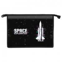 Папка для труда на молнии BRAUBERG А4, 2 отделения, органайзер, "Space exploration", 270979