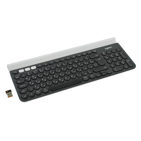 Клавиатура беспроводная LOGITECH K780, для ПК, планшета, смартфона, 97 клавиш + 6 дополнительных клавиш, черно-белая, 920-008043 по низкой цене оптом Краснодар, Москва, Уфа, Казань, Барнаул, Владивосток, Хабаровск, Сахалин, Красноярск, Екатеренбург, 