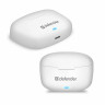 Наушники с микрофоном (гарнитура) DEFENDER TWINS 903, Bluetooth, беспроводные, белые, 63903 по низкой цене оптом 