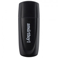 Флеш-диск 8GB SMARTBUY Scout USB 2.0, черный, SB008GB2SCK
