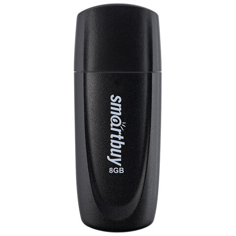 Флеш-диск 8GB SMARTBUY Scout USB 2.0, черный, SB008GB2SCK по низкой цене оптом Краснодар, Москва, Уфа, Казань, Барнаул, Владивосток, Хабаровск, Сахалин, Красноярск, Екатеренбург, 